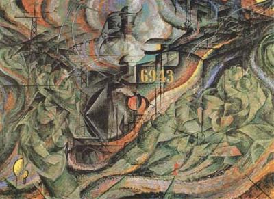 Umberto Boccioni State of Mind II The Farewells (mk09) oil painting image